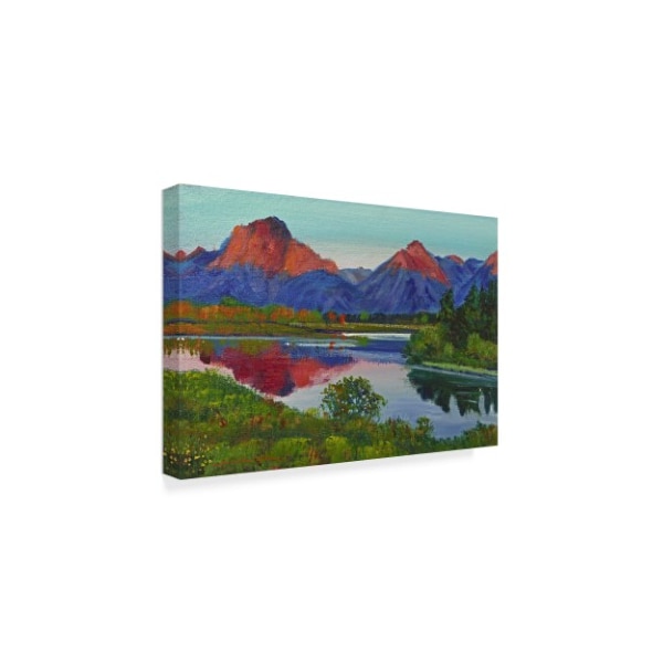 David Lloyd Glover 'A Teton Lake' Canvas Art,30x47